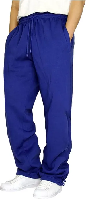 2023 Mens Heavyweight Fleece Sweatpants Workout Jogger Pants Elastic Waist Drawstring Baggy Cargo Pant Trousers with Pockets