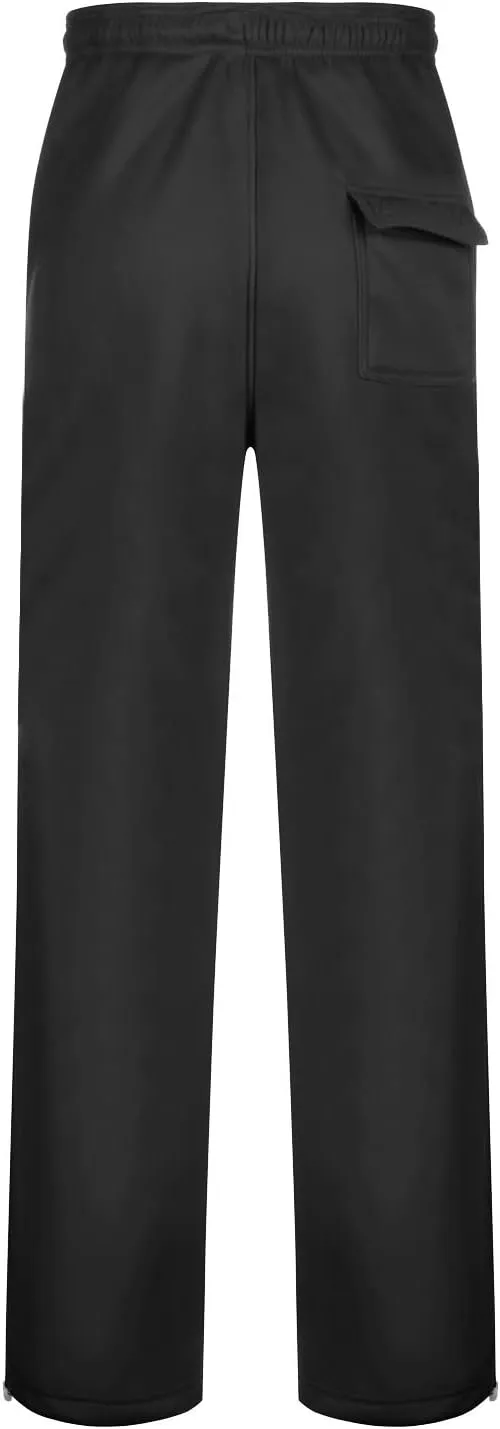 2023 Mens Heavyweight Fleece Sweatpants Workout Jogger Pants Elastic Waist Drawstring Baggy Cargo Pant Trousers with Pockets