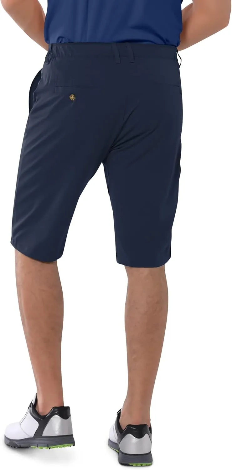 33,000ft Men's Golf Shorts Dry Fit, Lightweight Quick Dry Golf Stretch Shorts with Pockets 11" Inseam for Travel Casual