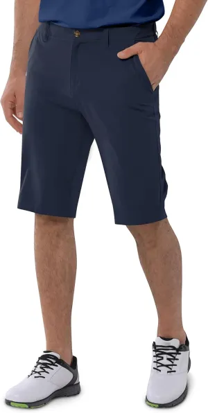 33,000ft Men's Golf Shorts Dry Fit, Lightweight Quick Dry Golf Stretch Shorts with Pockets 11" Inseam for Travel Casual