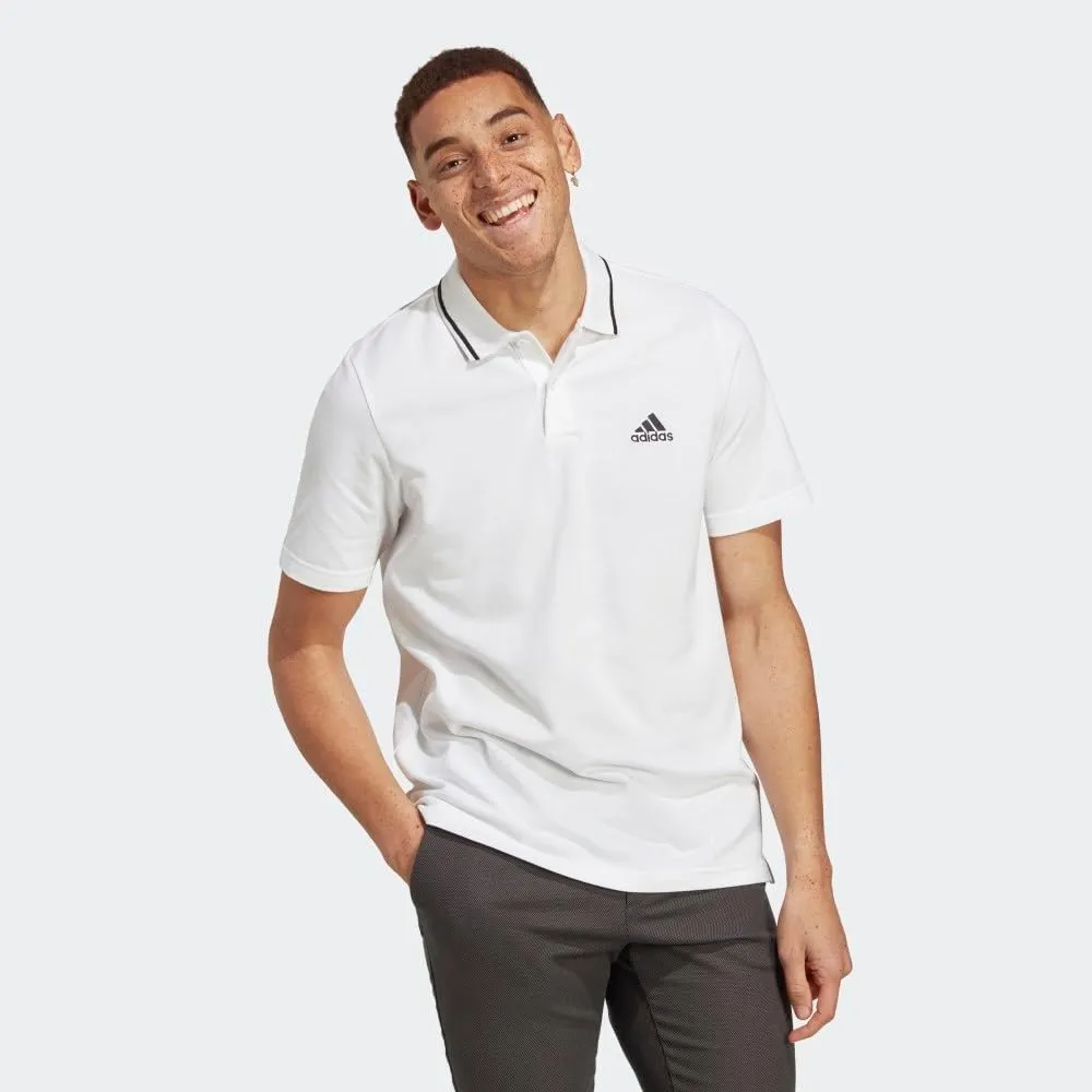 adidas Men's Aeroready Essentials Pique Small Logo Polo Shirt