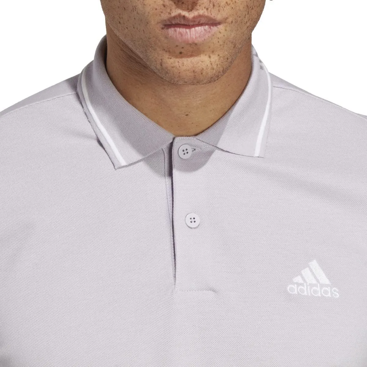 adidas Men's Aeroready Essentials Pique Small Logo Polo Shirt