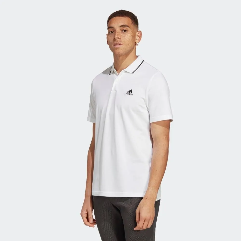 adidas Men's Aeroready Essentials Pique Small Logo Polo Shirt