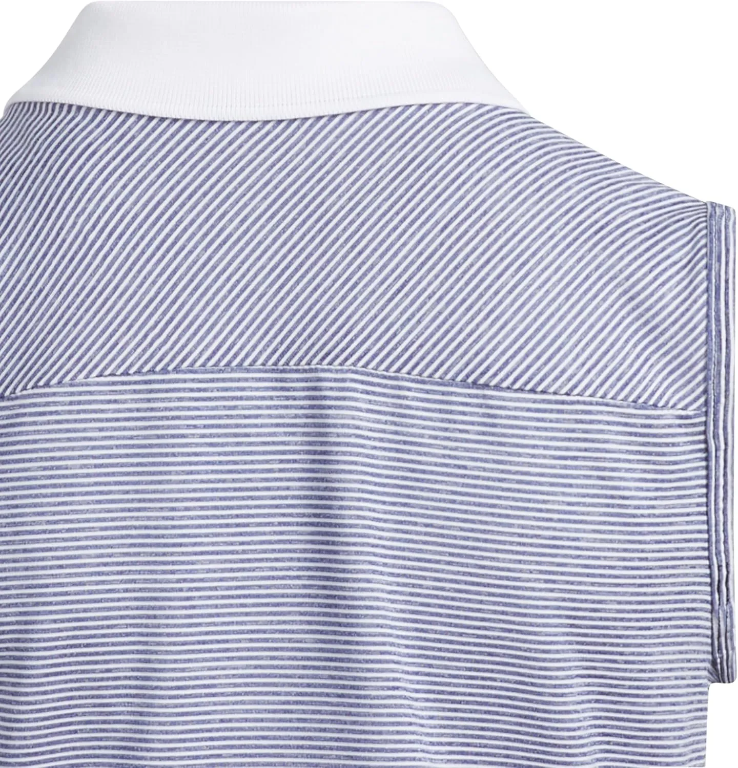 adidas Women's Ottoman Striped Sleeveless Polo Shirt
