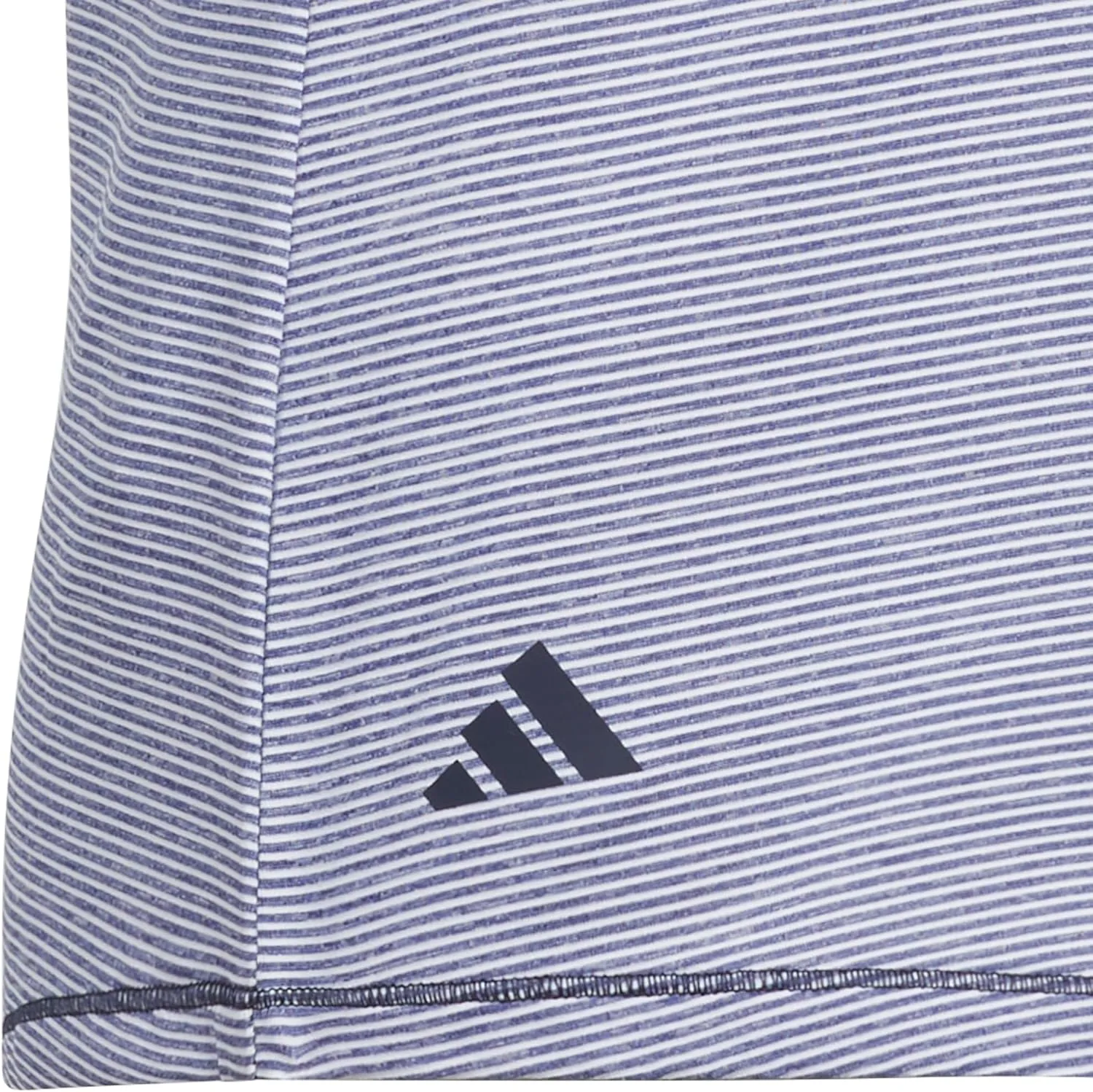 adidas Women's Ottoman Striped Sleeveless Polo Shirt
