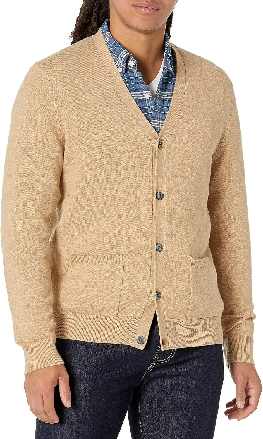 Amazon Essentials Men's Cotton Cardigan Sweater