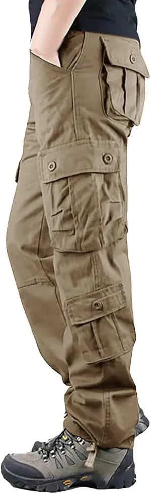Athletic Pants for Men Men's Solid Color and Windproof and Rainproof Pants Winter Warm Straight Leg Gym Sweatpants