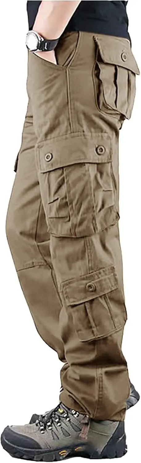 Athletic Pants for Men Men's Solid Color and Windproof and Rainproof Pants Winter Warm Straight Leg Gym Sweatpants