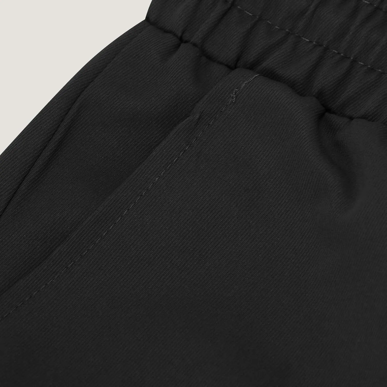 Baggy Straight Leg Cargo Pants for Men Drawstring Waist Work Pants with Pockets Spring Fashion Open Bottom Trousers