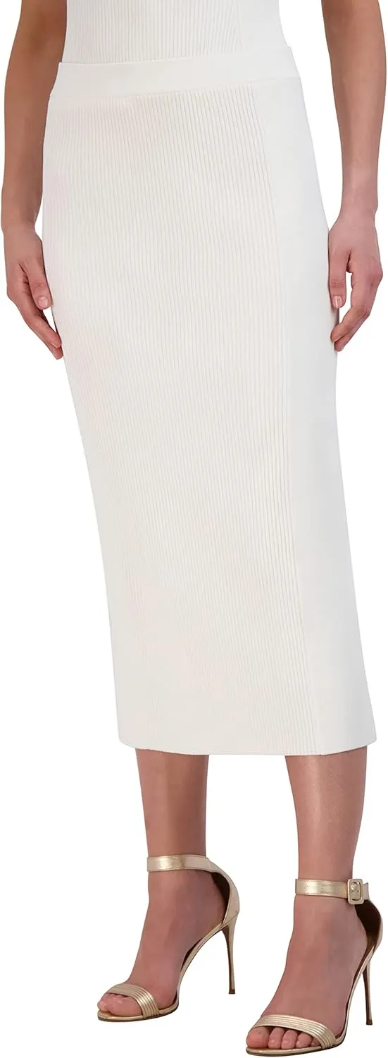 BCBGMAXAZRIA Women's Pull on Sweater Midi Pencil Skirt