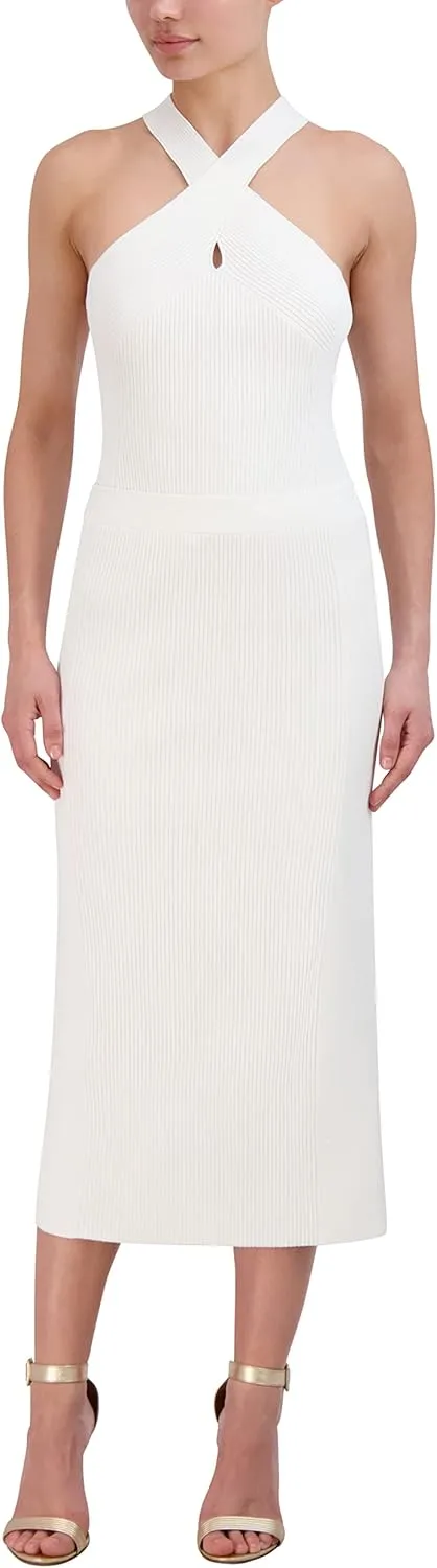 BCBGMAXAZRIA Women's Pull on Sweater Midi Pencil Skirt