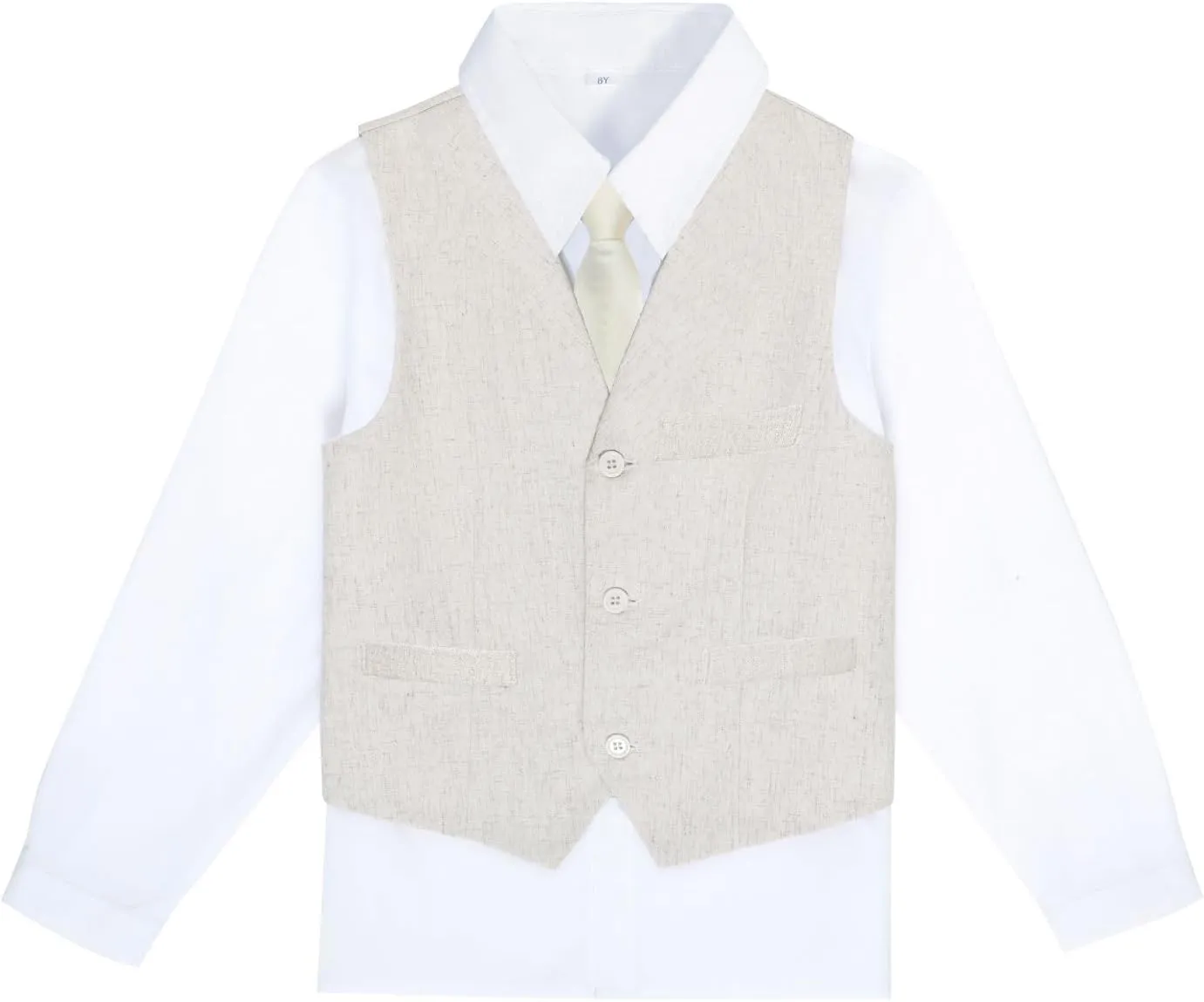 Boys Linen Suit, Toddler Wedding Tuxedos, Teens Boy Suits Set for Kids Beach Summer Outfits