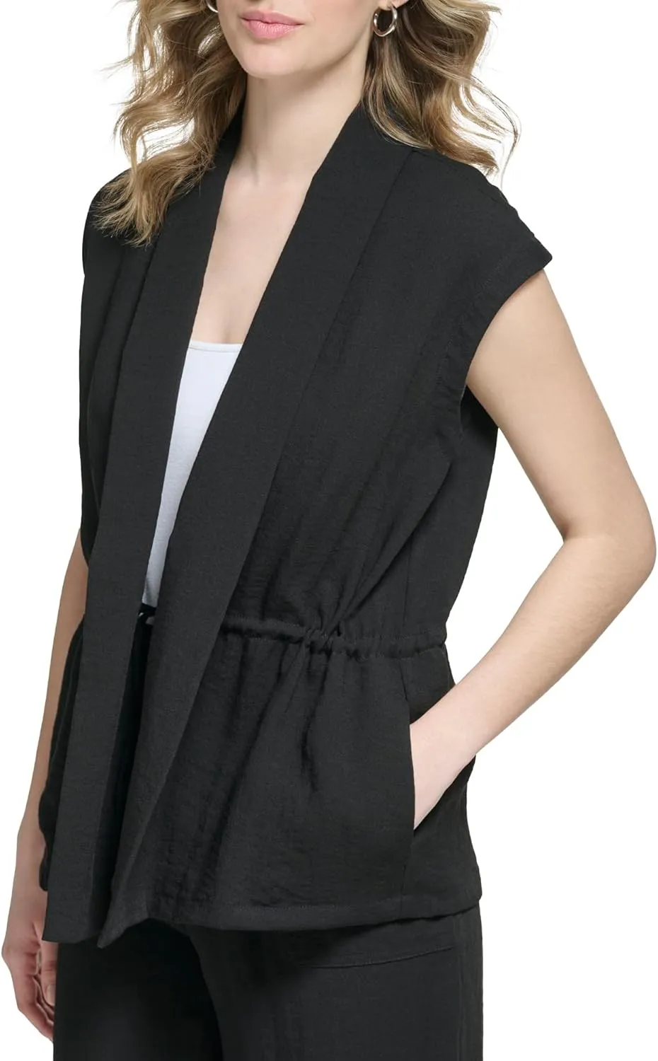 Calvin Klein Women's Open Cap Sleeve Jacket