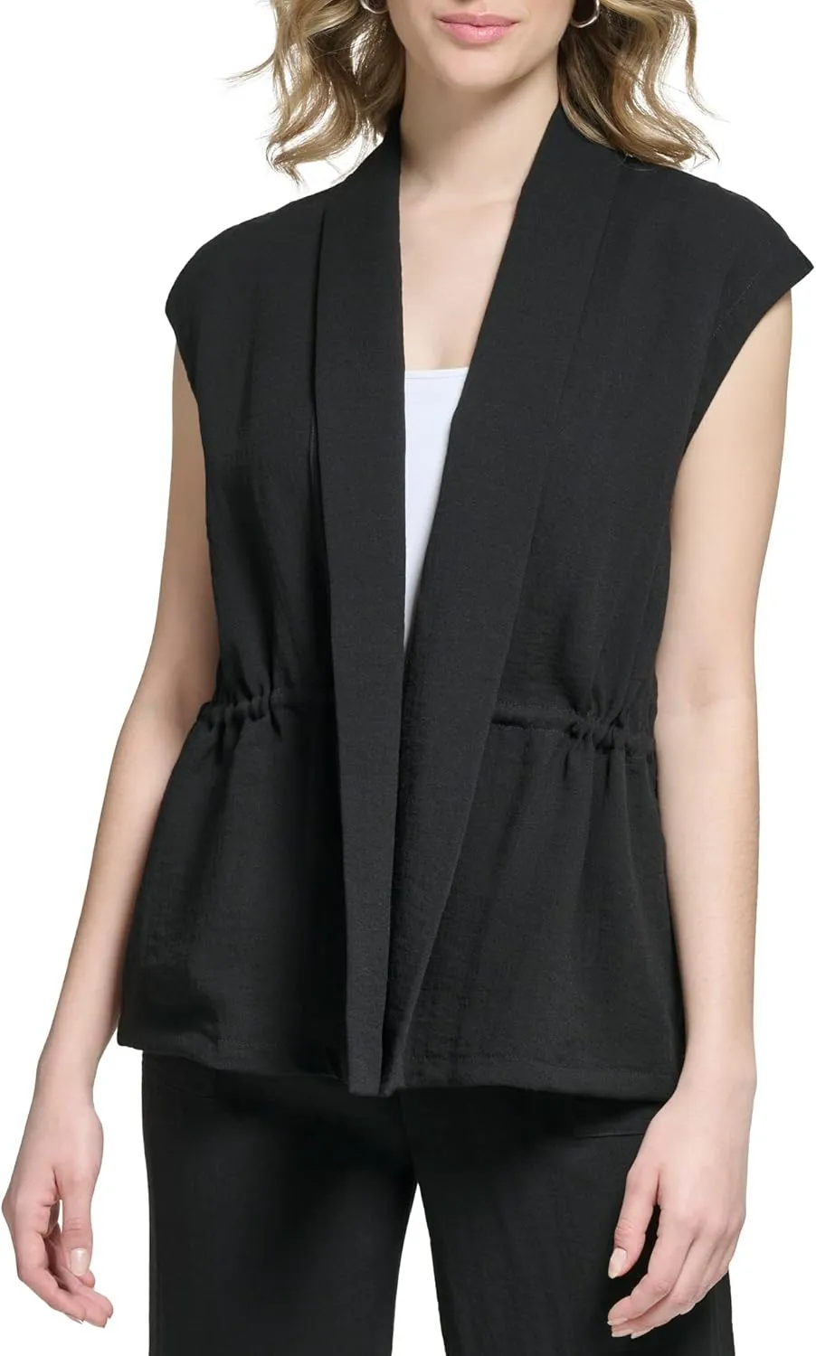 Calvin Klein Women's Open Cap Sleeve Jacket