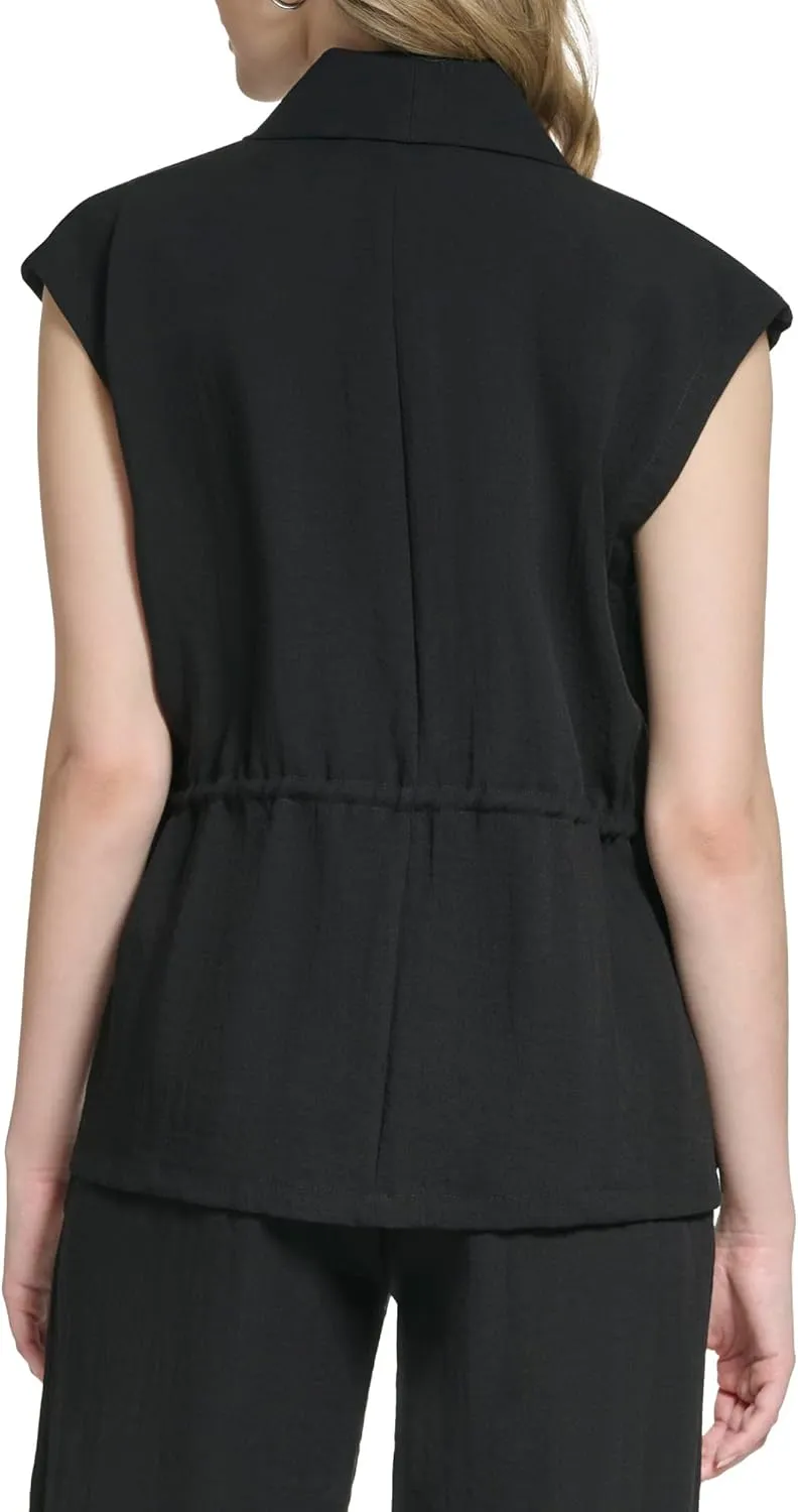 Calvin Klein Women's Open Cap Sleeve Jacket