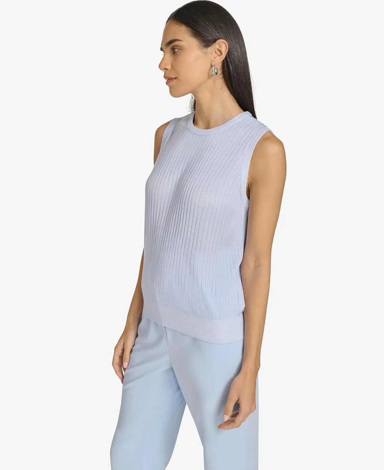 Calvin Klein Women's Sleeveless Round Neck Knit Sweater