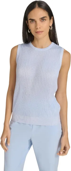 Calvin Klein Women's Sleeveless Round Neck Knit Sweater