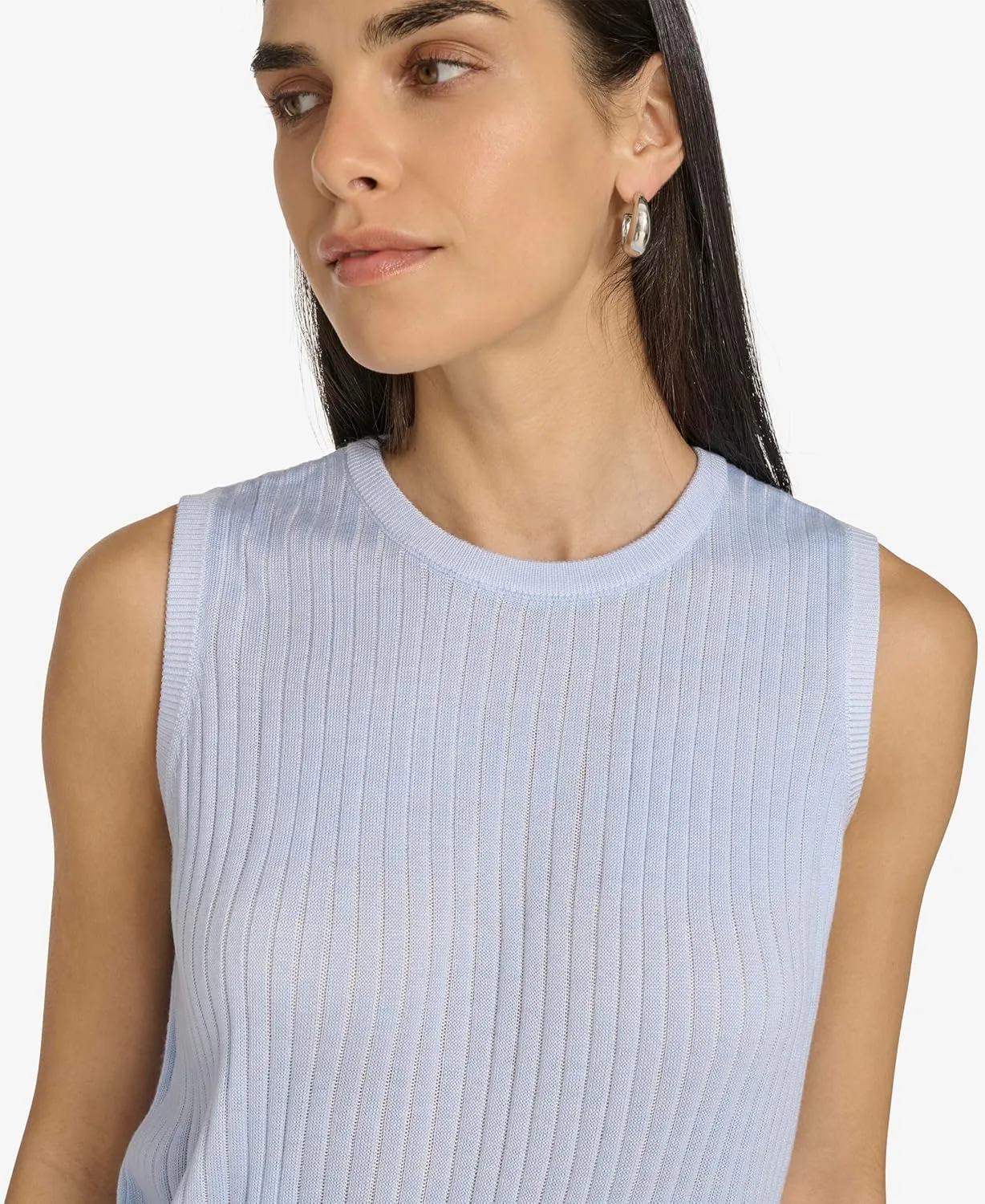 Calvin Klein Women's Sleeveless Round Neck Knit Sweater