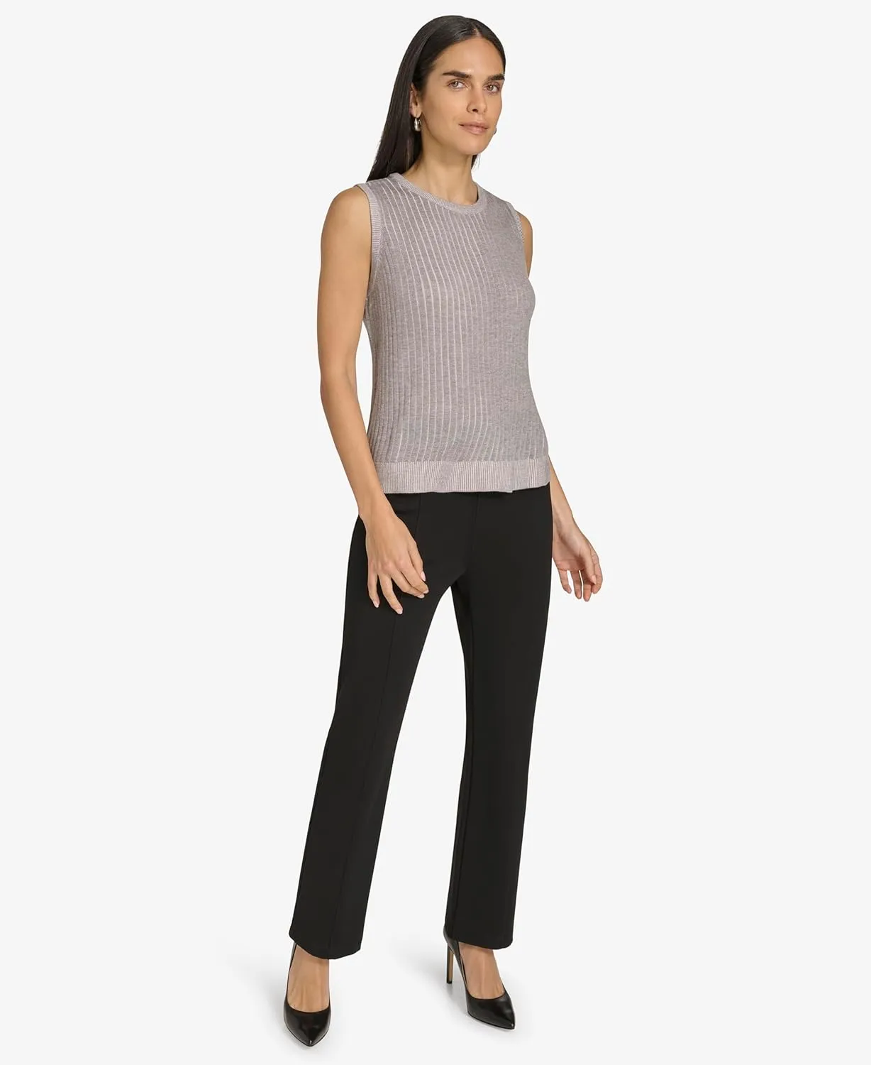 Calvin Klein Women's Sleeveless Round Neck Knit Sweater