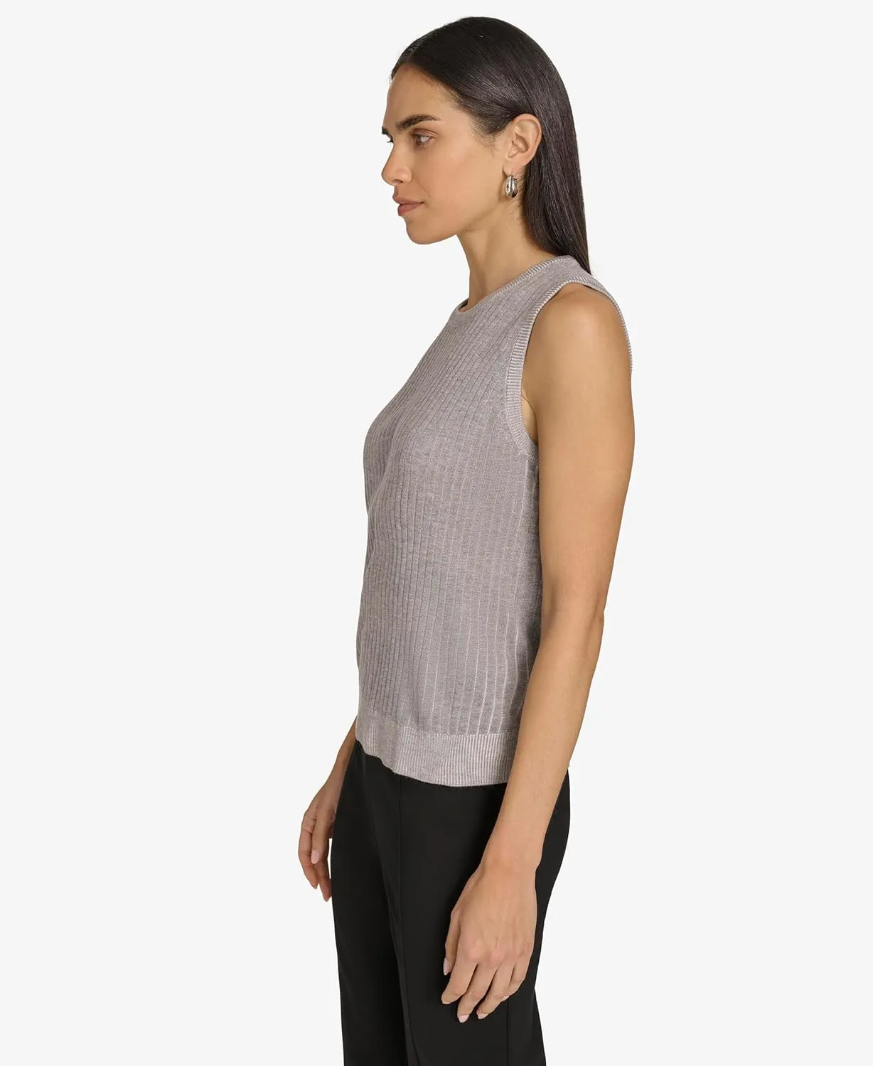 Calvin Klein Women's Sleeveless Round Neck Knit Sweater