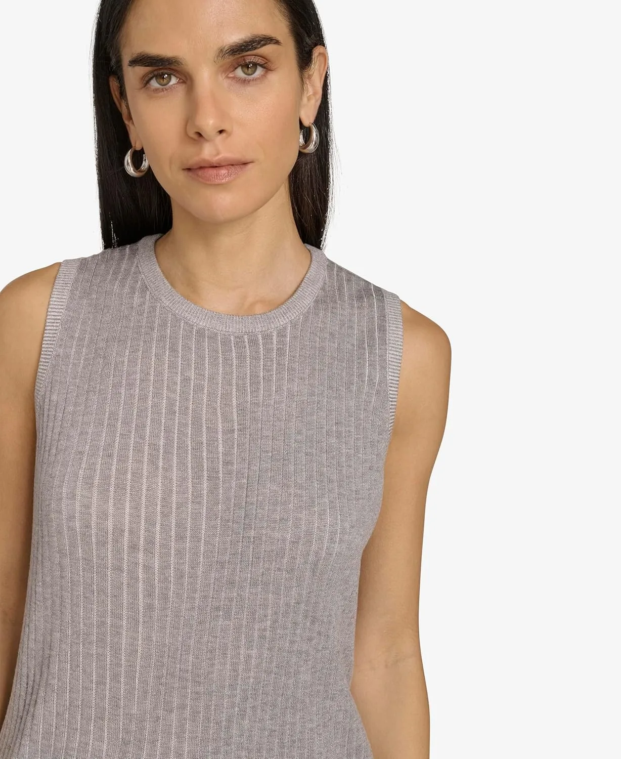 Calvin Klein Women's Sleeveless Round Neck Knit Sweater