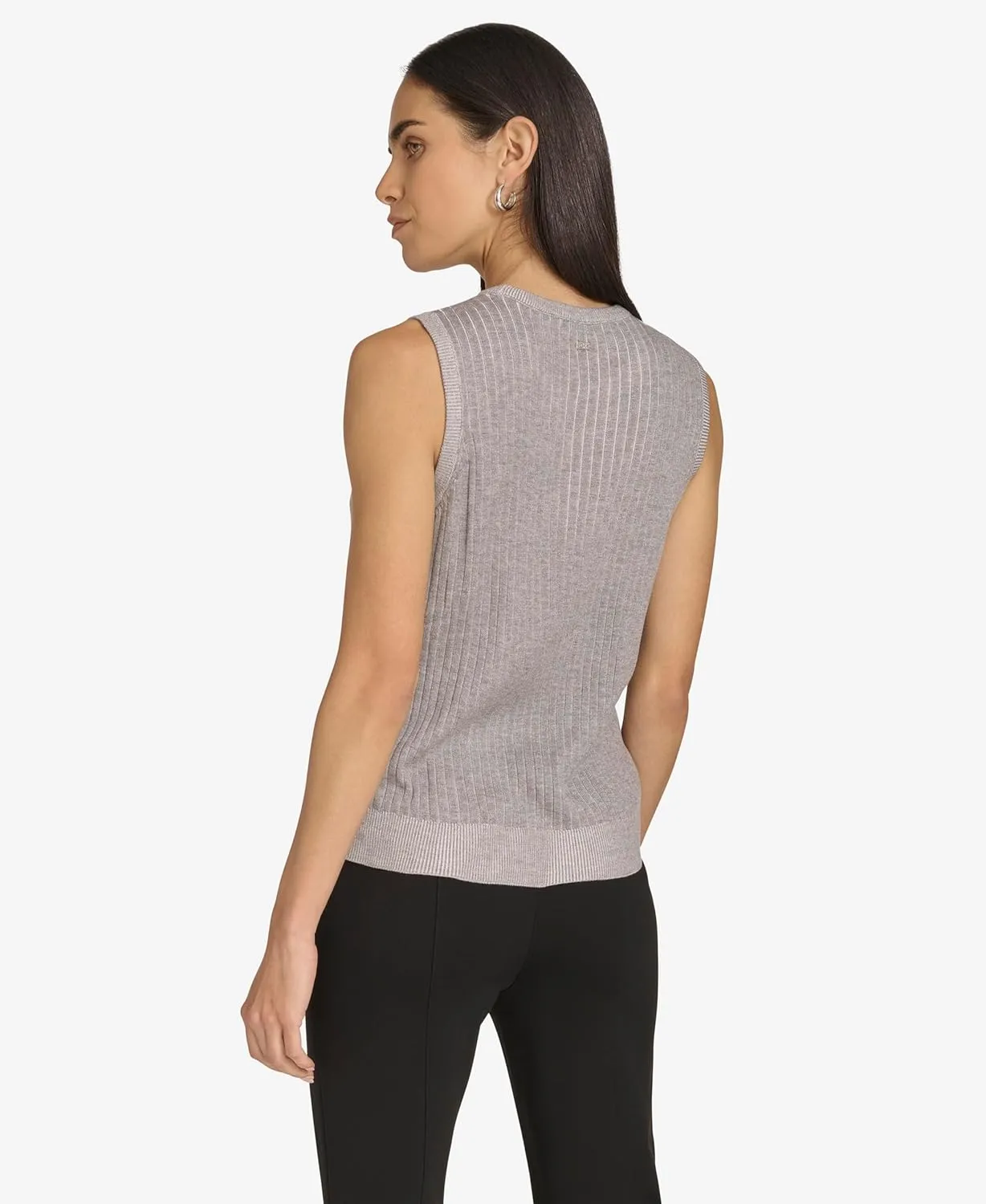 Calvin Klein Women's Sleeveless Round Neck Knit Sweater