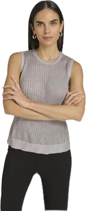 Calvin Klein Women's Sleeveless Round Neck Knit Sweater