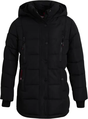 CANADA WEATHER GEAR Girls Winter Coat  Stadium Length Quilted Puffer Parka Jacket (7-16)