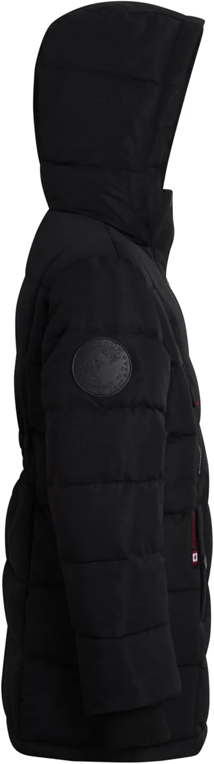 CANADA WEATHER GEAR Girls Winter Coat  Stadium Length Quilted Puffer Parka Jacket (7-16)