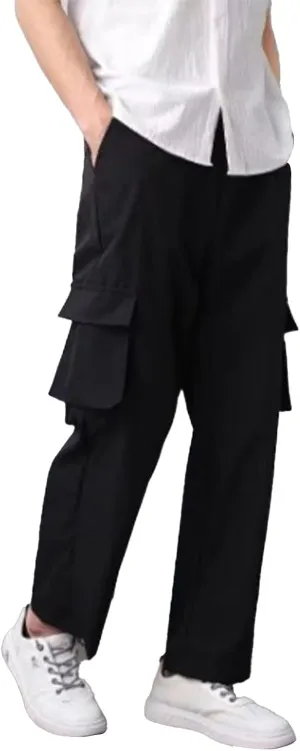 Cargo Pants for Men Motorcycle Cargo Pants Mens Cotton Slacks Wrinkle Cargo Jeans for Women Work Pants for Men's