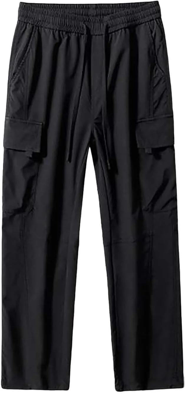Cargo Pants for Men Motorcycle Cargo Pants Mens Cotton Slacks Wrinkle Cargo Jeans for Women Work Pants for Men's