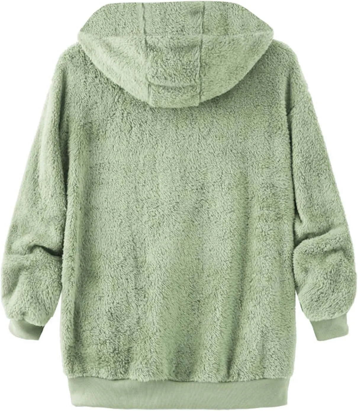 Cbcbtwo Fuzzy Fleece Jacket for Women 2025 Plus Size Warm Winter Coats Fluffy Sherpa Hoodie Zip up Casual Cardigan Outerwear