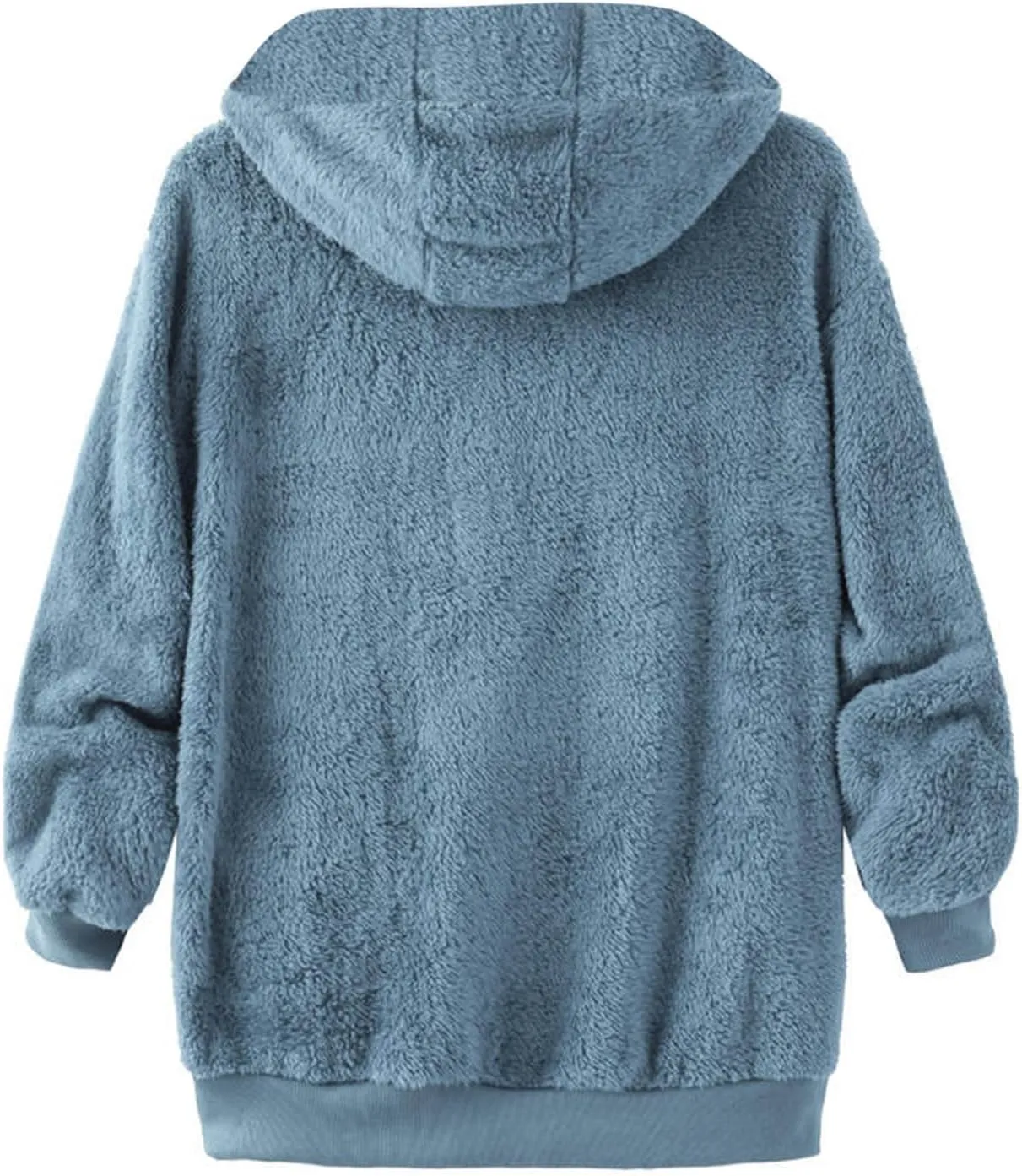 Cbcbtwo Fuzzy Fleece Jacket for Women 2025 Plus Size Warm Winter Coats Fluffy Sherpa Hoodie Zip up Casual Cardigan Outerwear