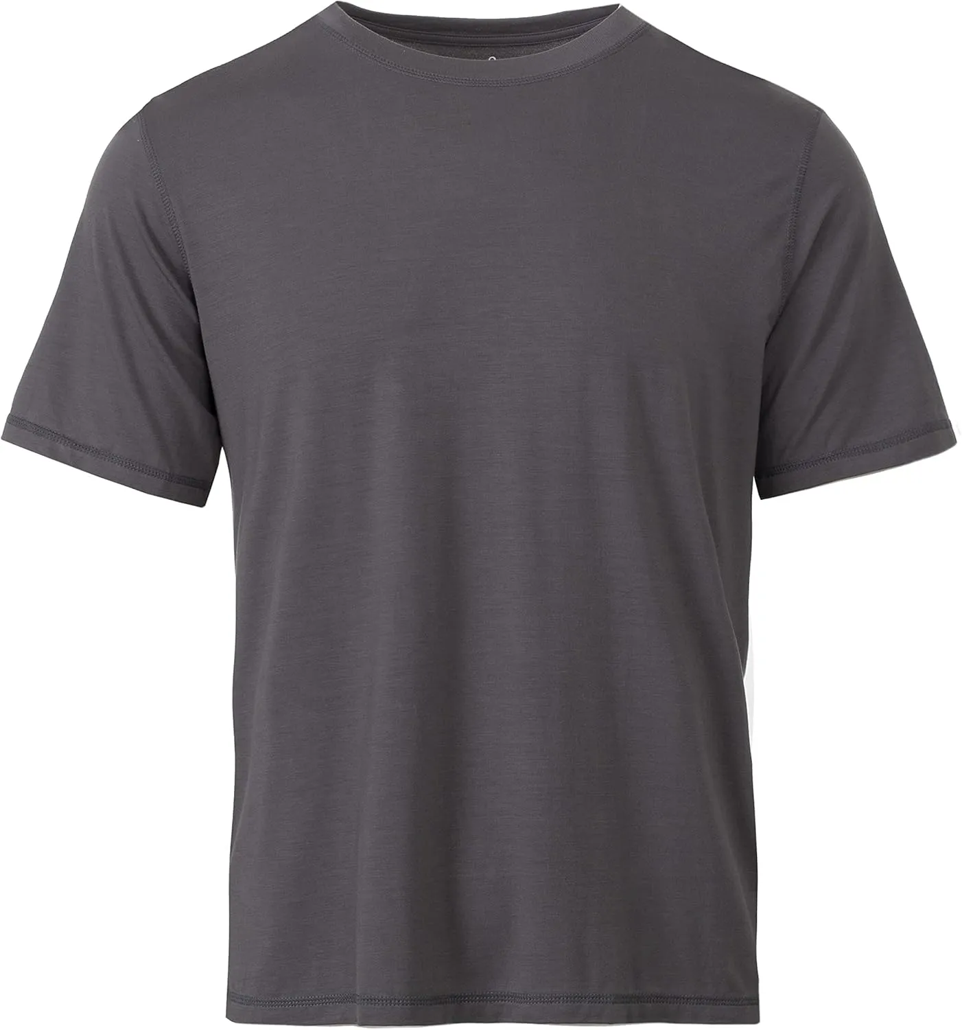 Chill Boys Soft Viscose from Bamboo T-Shirt for Men with Short Sleeve - Plain T-Shirt with Cool Performance and Crew Neck Tee