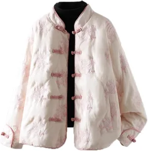 Chinese style cotton padded jacket womens winter coat small