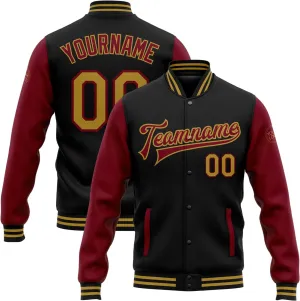 Custom Men Varsity Leather Sleeve Jacket Personalized Baseball Letterman Jackets Unisex Coats Stitched Name Number