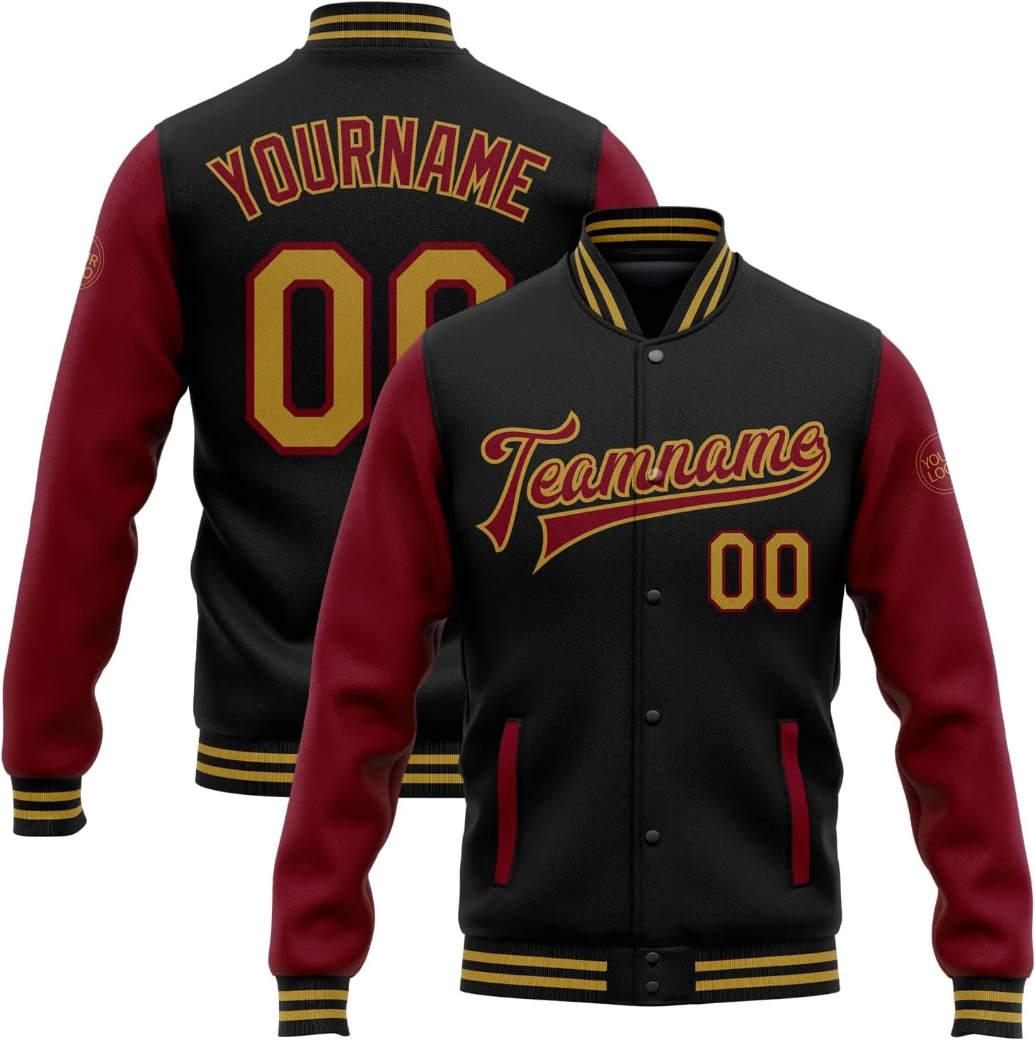 Custom Men Varsity Leather Sleeve Jacket Personalized Baseball Letterman Jackets Unisex Coats Stitched Name Number