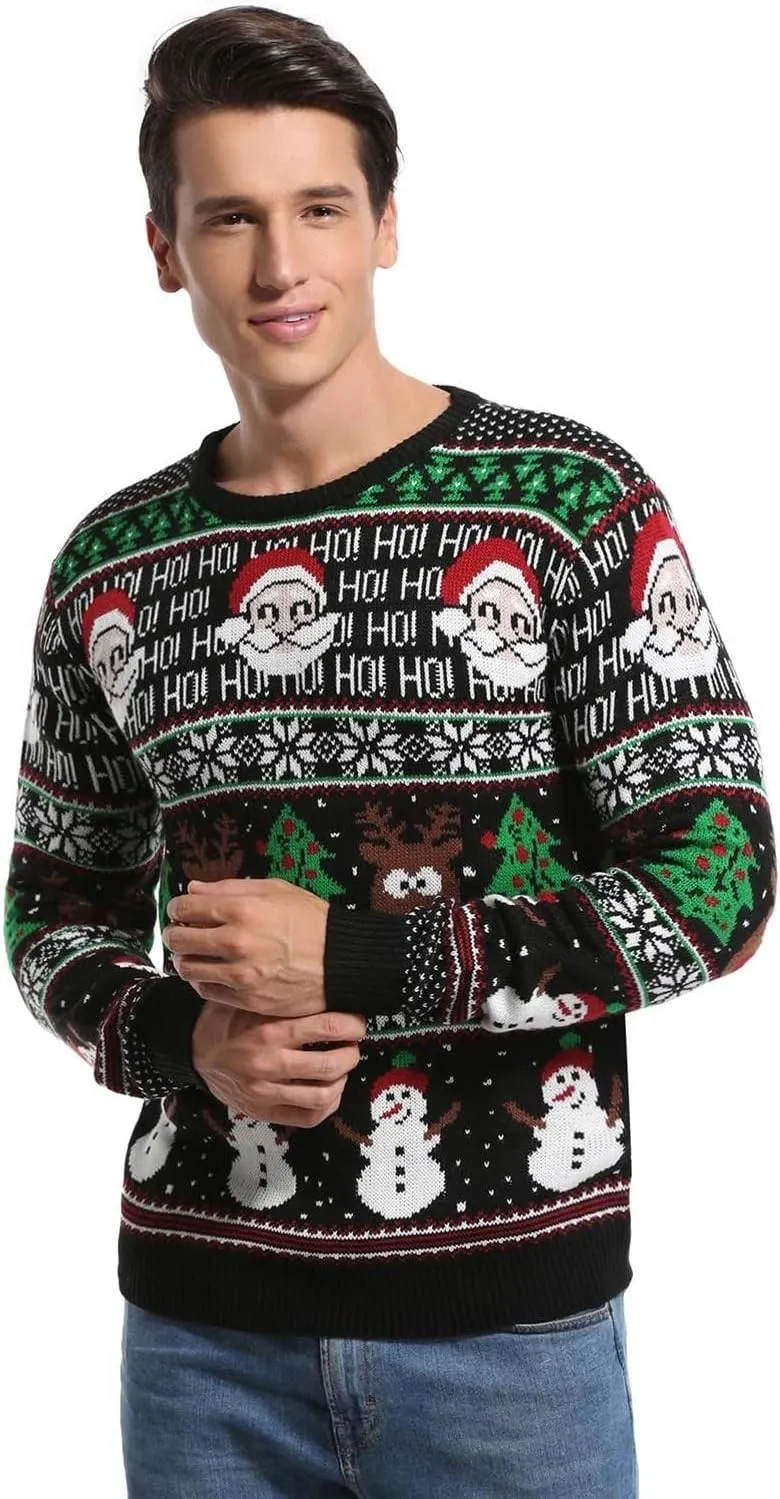 *daisysboutique* Men's Holiday Reindeer Snowman Santa Snowflakes Sweater