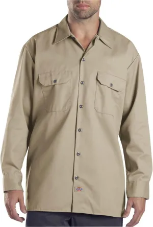 Dickies Men's Big and Tall Long Sleeve Work Shirt