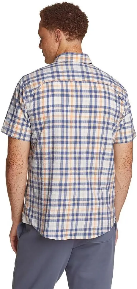 Eddie Bauer Men's Pack It Seersucker Short-Sleeve Shirt