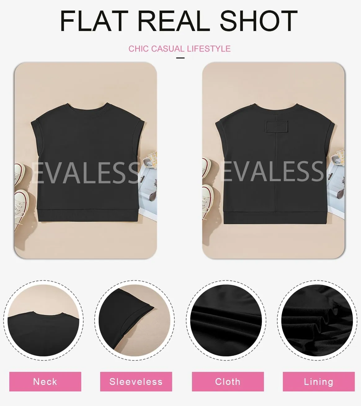 EVALESS Cap Sleeve Tops for Women Summer Tank Tops Basic Tee Shirts Casual 2024 Fashion Clothes Outfits