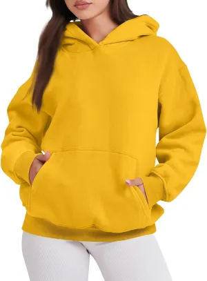 Fall Sweatshirts, Womens Oversized Sweatshirts Pullover Hoodies Fleece Sweaters Long Sleeve With Pockets Winter Fall
