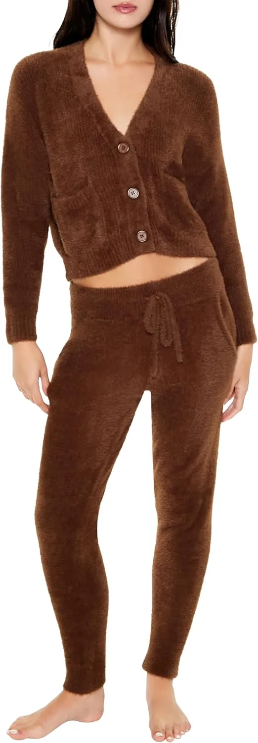 Forever 21 Women's Fuzzy Cardigan Sweater