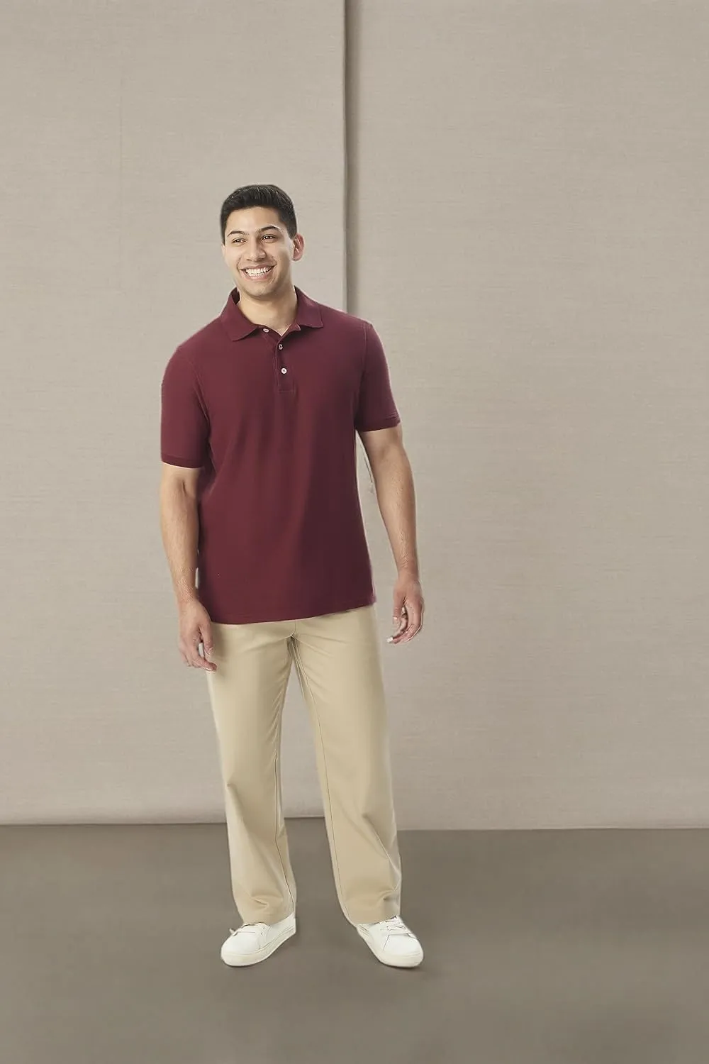French Toast Men's Short Sleeve Pique Polo T-Shirt