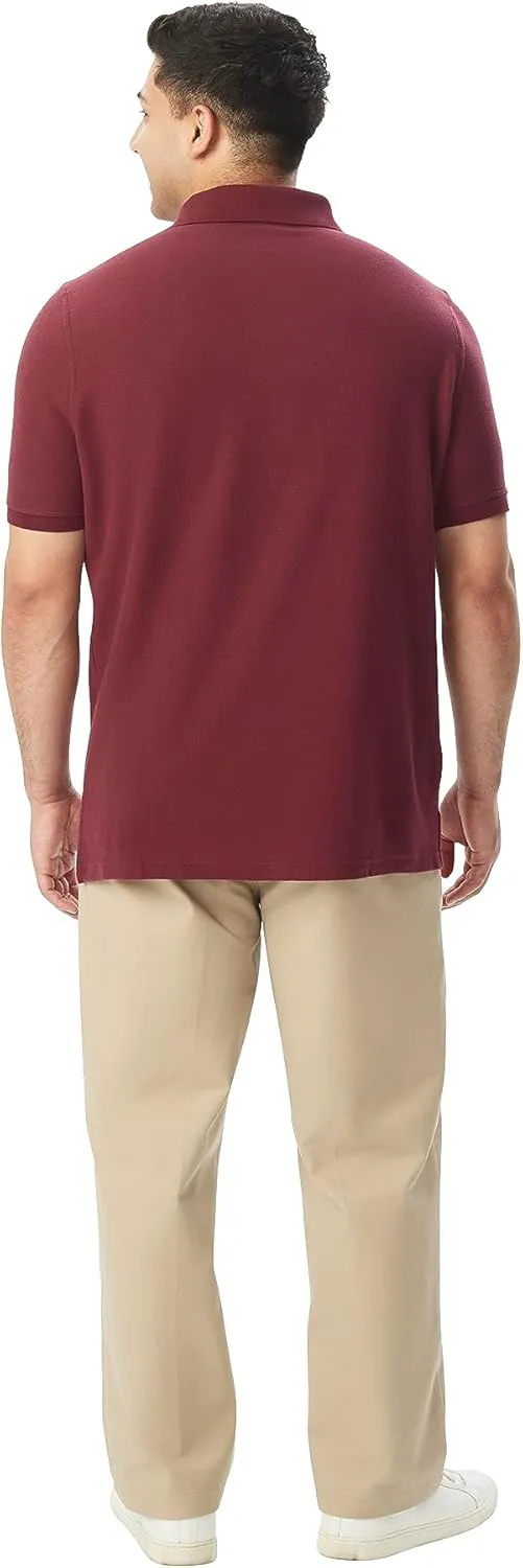 French Toast Men's Short Sleeve Pique Polo T-Shirt