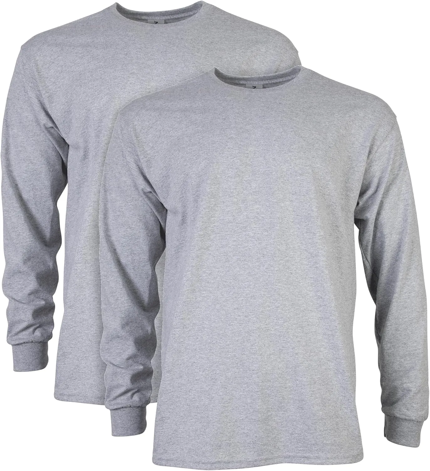 Gildan Men's Ultra Cotton Long Sleeve T-Shirt, Style G2400, Multipack, Sport Grey (2-Pack), 2X-Large