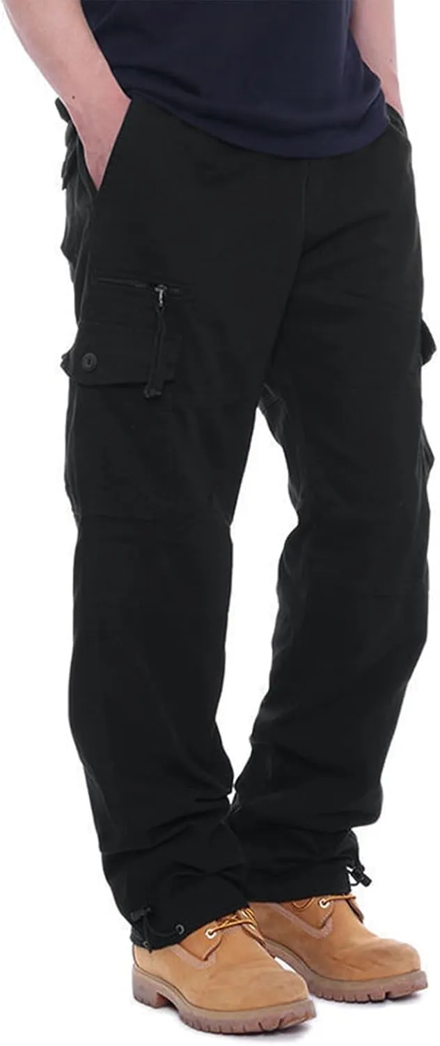 GOFULY Men Cargo Pants Work Ripstop Stretch Slim Fit Sweatpants with Pockets Special Occasions Pants Athletic Baggy Pants