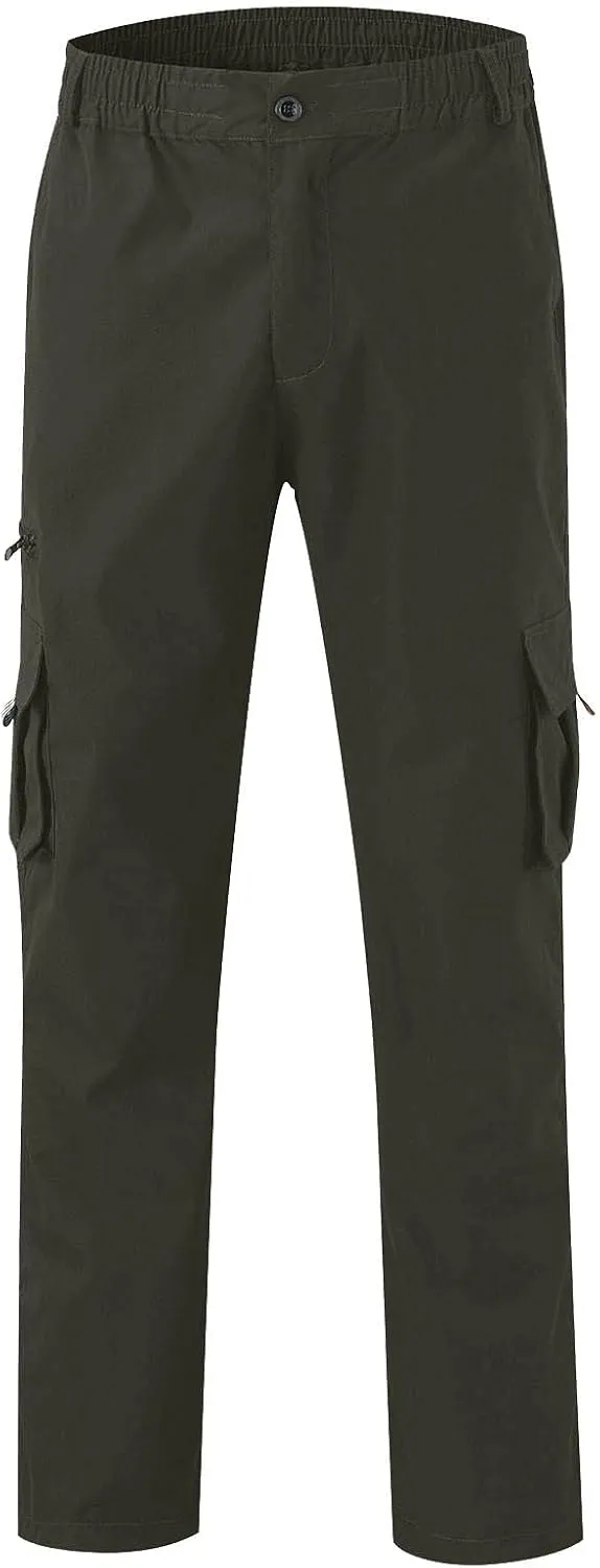 GOFULY Men Cargo Pants Work Ripstop Stretch Slim Fit Sweatpants with Pockets Special Occasions Pants Athletic Baggy Pants