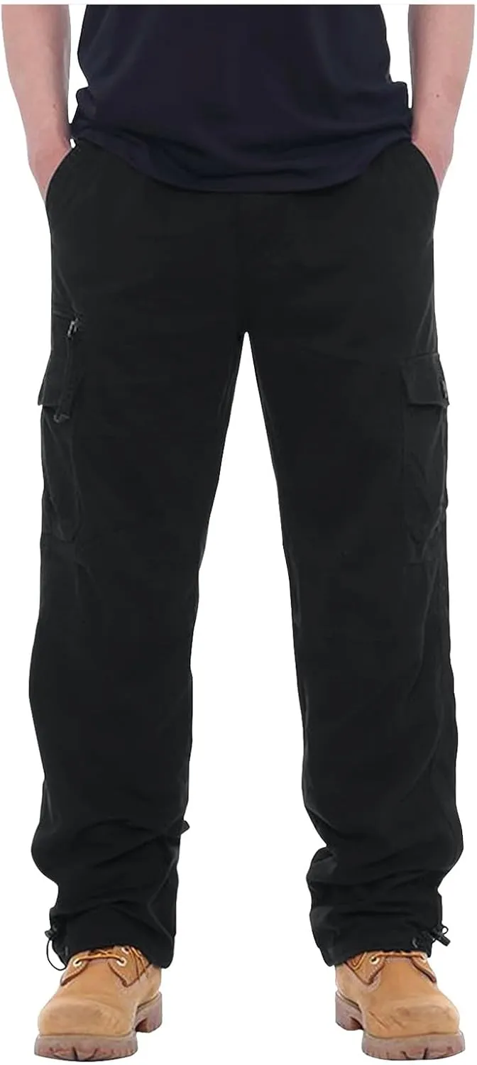 GOFULY Men Cargo Pants Work Ripstop Stretch Slim Fit Sweatpants with Pockets Special Occasions Pants Athletic Baggy Pants