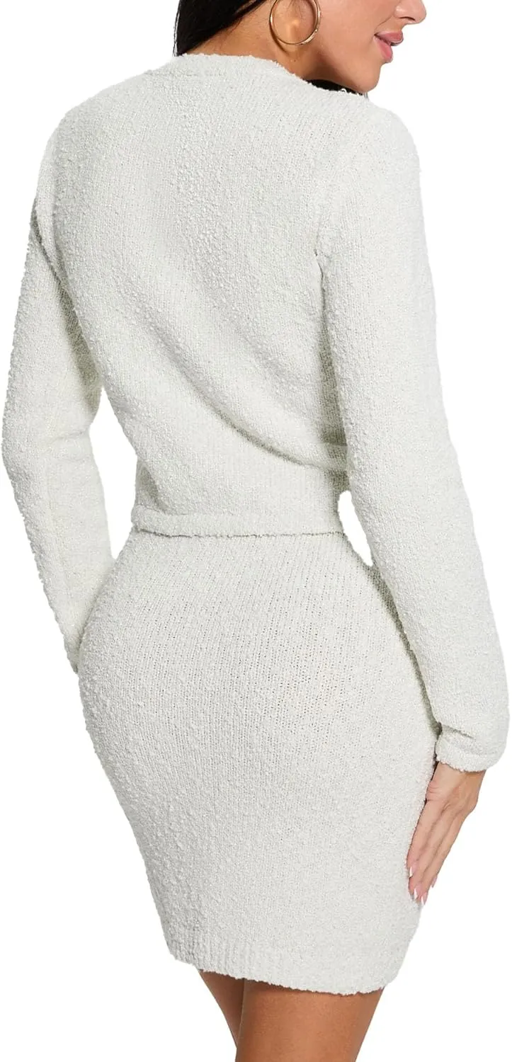 GUESS Women's Eco Long Sleeve Dorothy Cardi Sweater